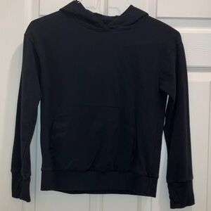 All in Motion Black Hoodie Youth Medium Unisex Pullover Kangaroo Pocket Active